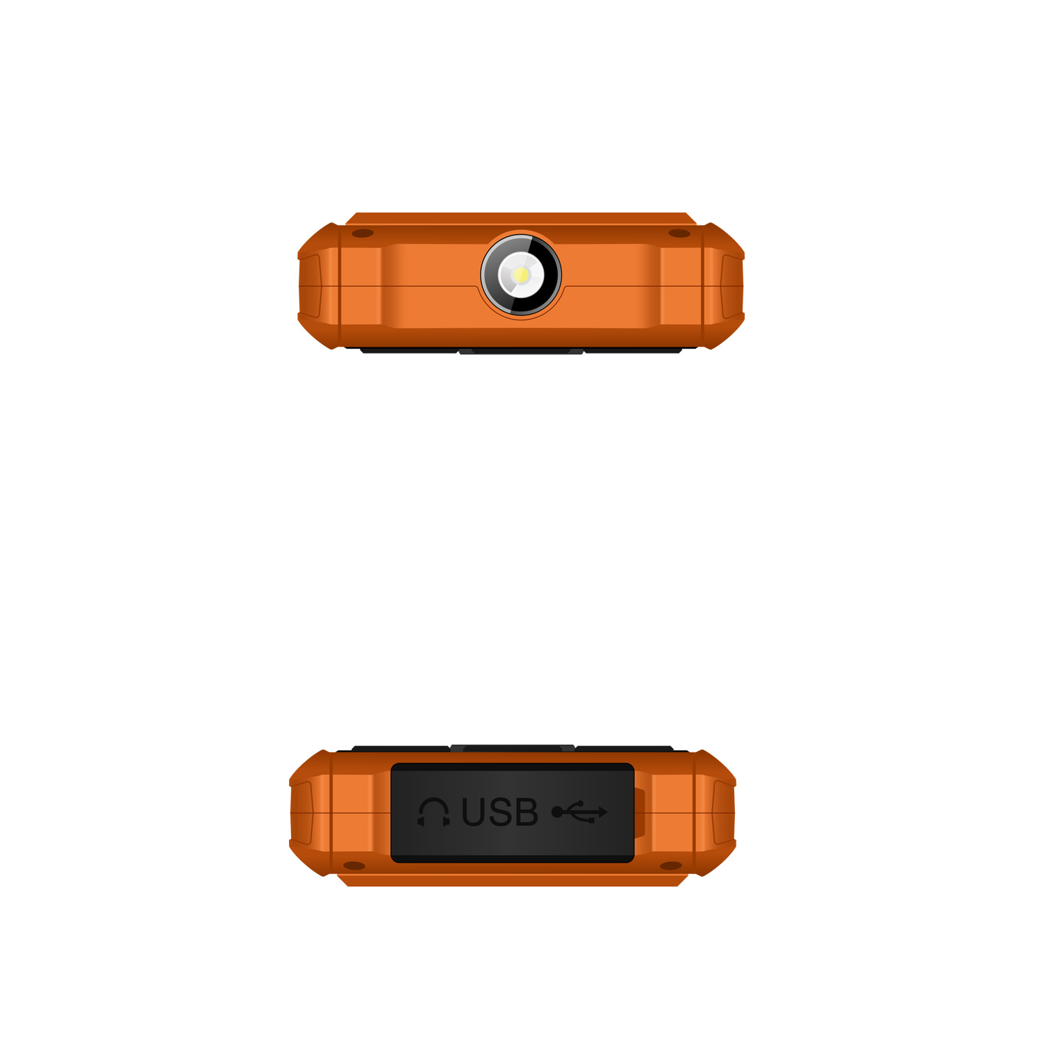 EVOLVEO StrongPhone H1, vodotesný odolný Dual SIM telefón, oranžová 