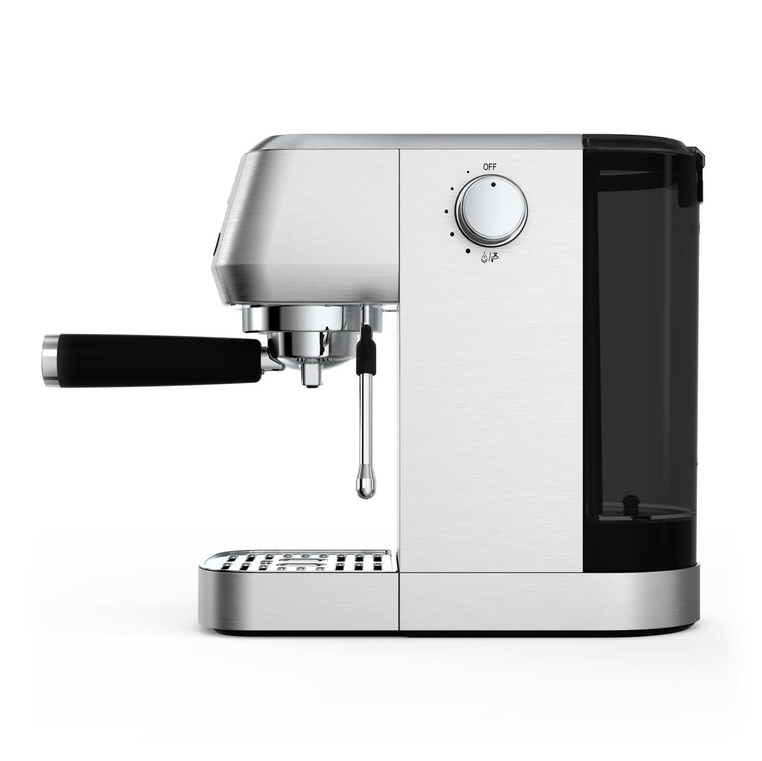 Salente Coffio, pákový kávovar, nerez 