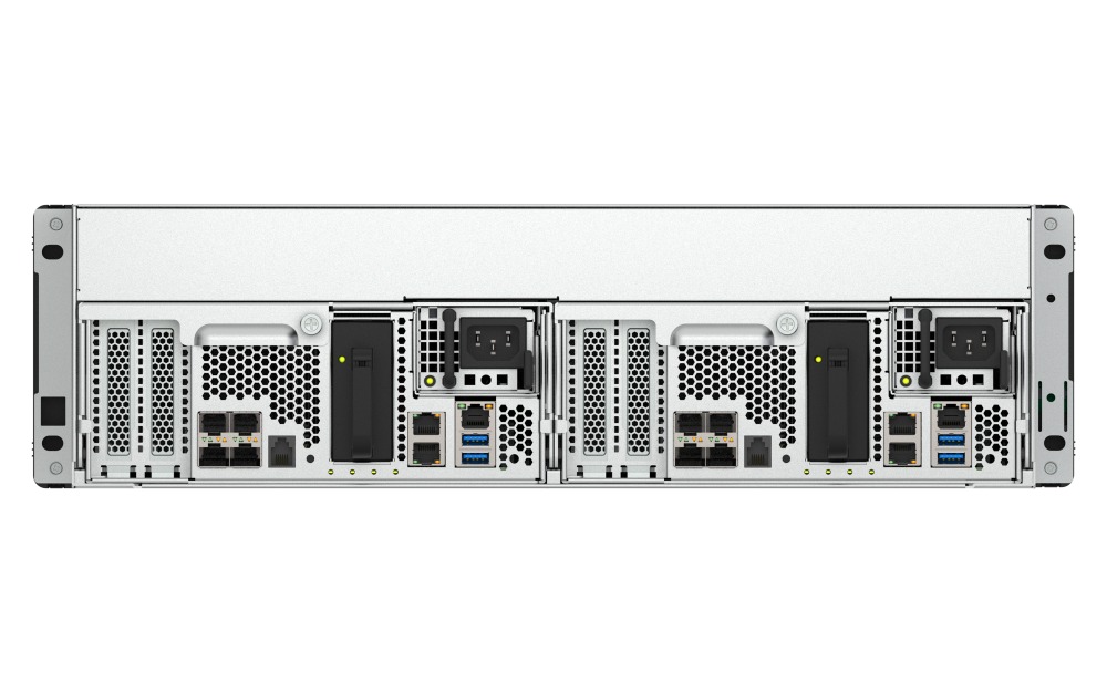 QNAP ES1686dc-R2-2142IT-128G (Duálny radič, 2x Xeon, 2x 64GB RAM, 16x 3, 5" SAS, 6x GbE, 8x 10Gb SFP+) 