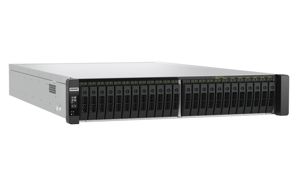 QNAP TDS-h2489FU-R2-4314-512G (2x Xeon, 512GB RAM, 24x 2, 5" U.2 SATA, 4x PCIe, 4x 2, 5GbE, 2x 25GbE) 