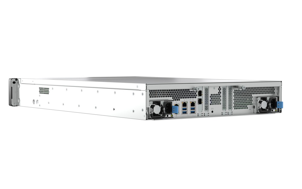 QNAP TDS-h2489FU-R2-4309Y-64G (2x Xeon, 64GB RAM, 24x 2, 5" U.2 SATA, 4x PCIe, 4x 2, 5GbE, 2x 25GbE) 