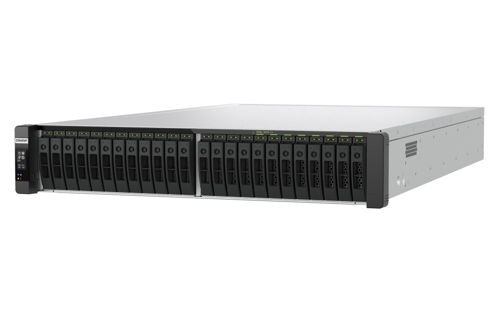 QNAP TDS-h2489FU-R2-4309Y-64G (2x Xeon, 64GB RAM, 24x 2, 5" U.2 SATA, 4x PCIe, 4x 2, 5GbE, 2x 25GbE) 