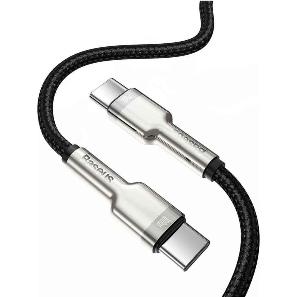 Baseus Dátový kábel Cafule USB-C/ USB-C 2m 100W čierny 