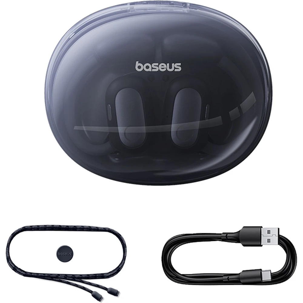 Baseus Bluetooth sluchátka Eli Sport 1 Open-Ear TWS Cosmic Black 