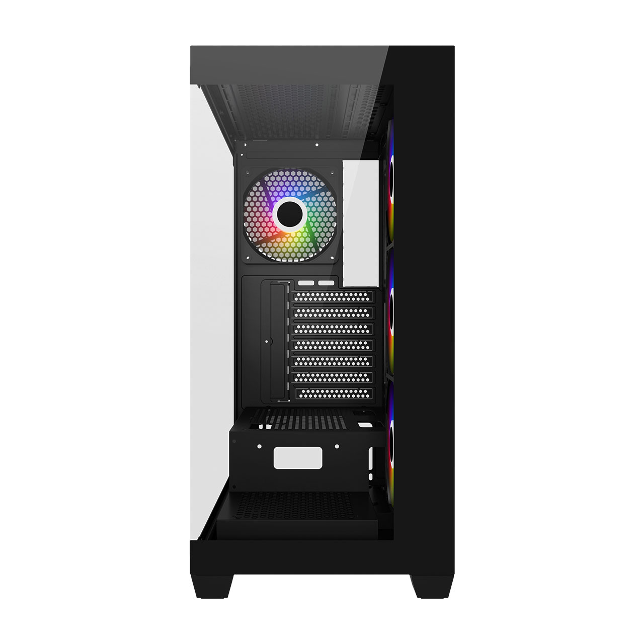 FSP M340-BA/ Midi Tower/ Transpar./ Čierna 