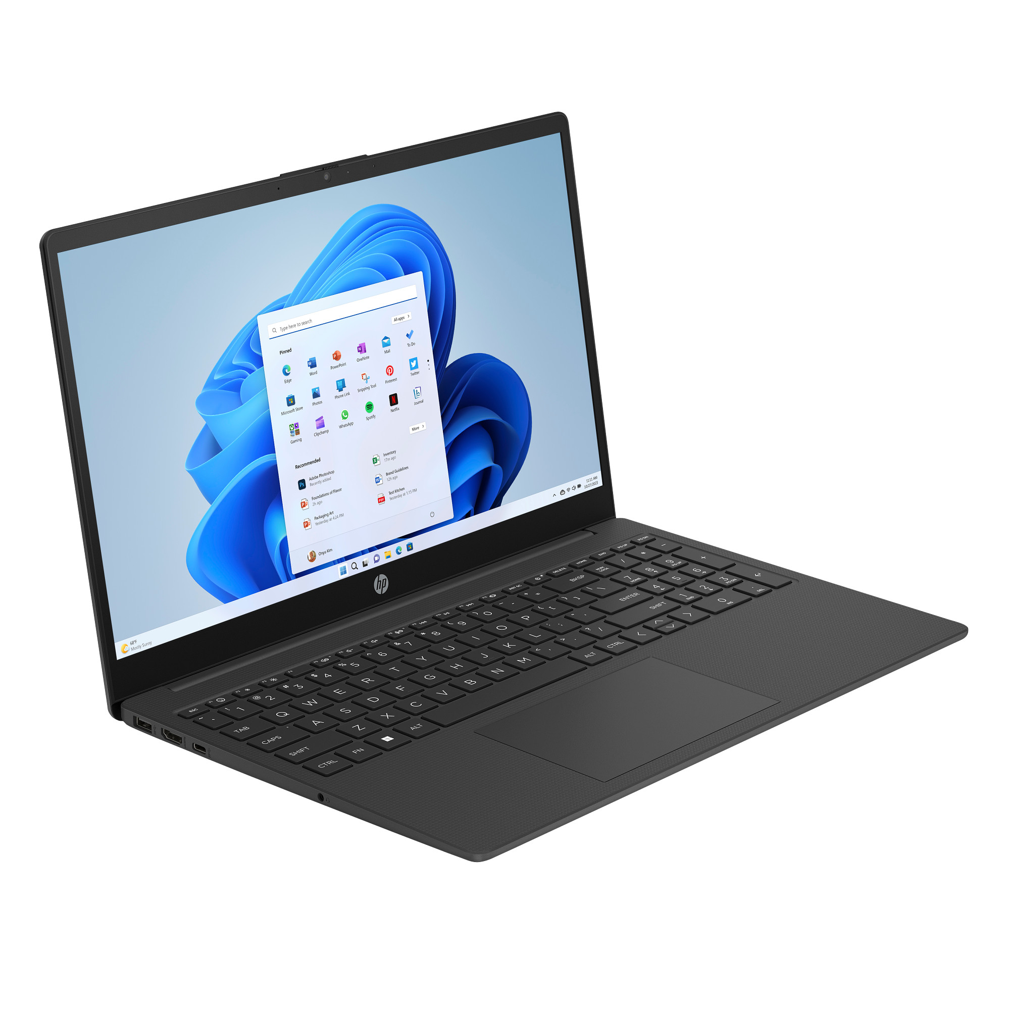 HP 15-fd0030nc, Intel N100, 15.6 FHD (1920x1080) AG SVA 250n, Intel UHD, 4GB, SSD 128GB UFS, W11S, 2-2-0, Jet Black 