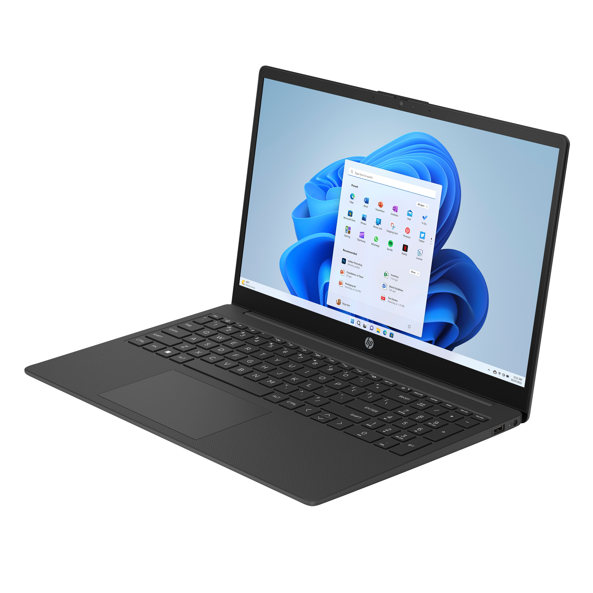 HP 15-fd0030nc, Intel N100, 15.6 FHD (1920x1080) AG SVA 250n, Intel UHD, 4GB, SSD 128GB UFS, W11S, 2-2-0, Jet Black 