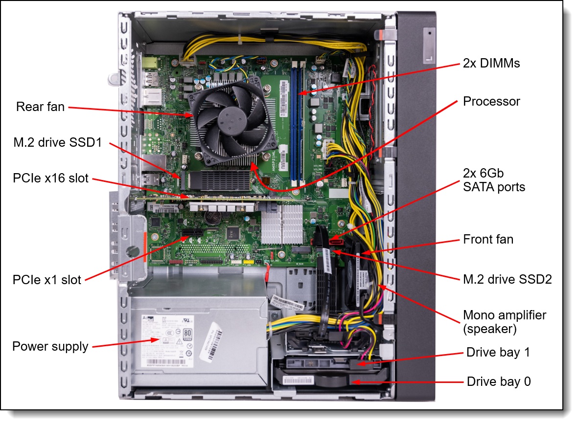ST45 V3 TWR EPYC 4344P 32GB NoRAID 2x2T SATA 500W 