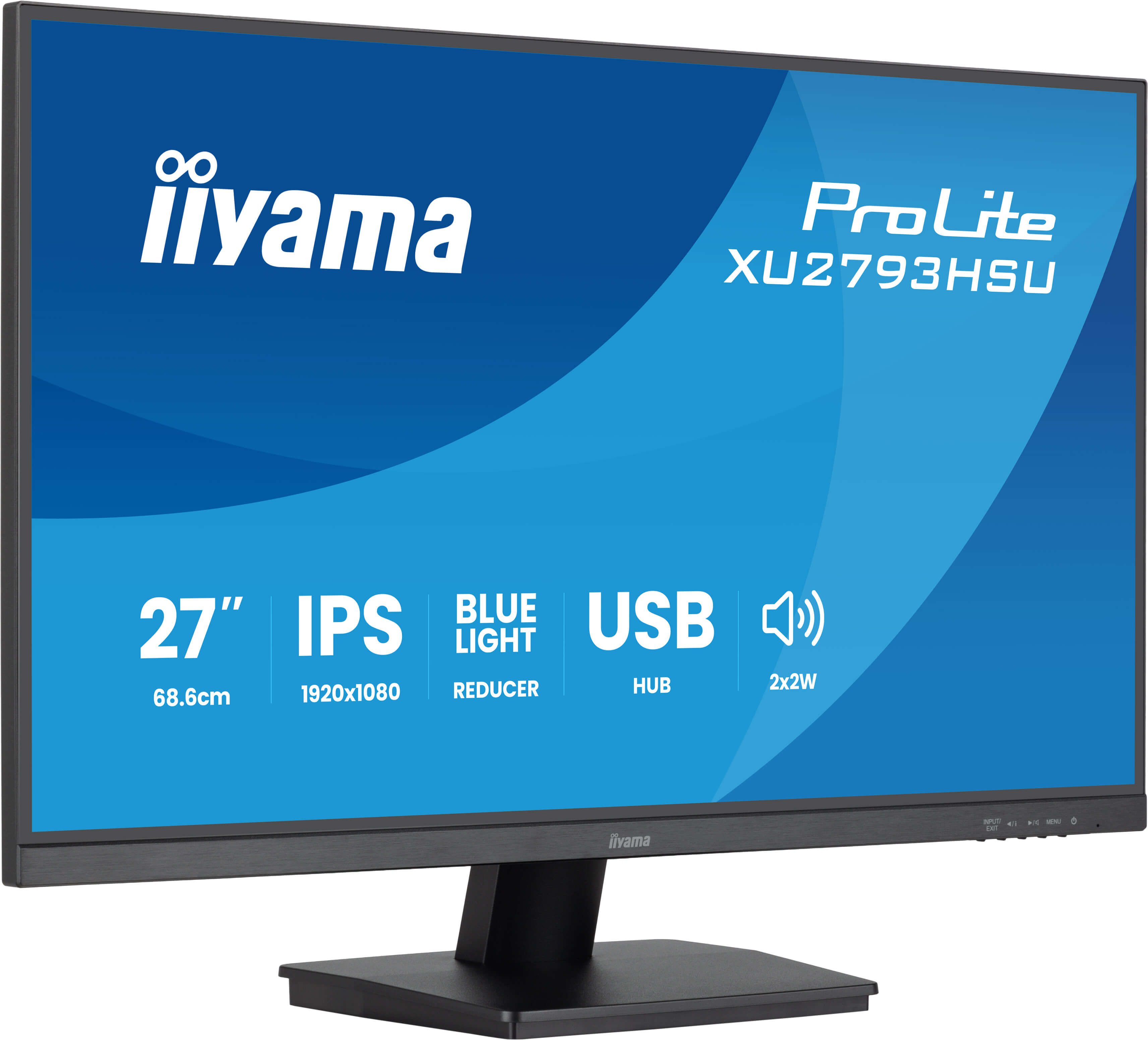 27" iiyama XU2793HSU-B7 - IPS, FHD, HDMI, DP 