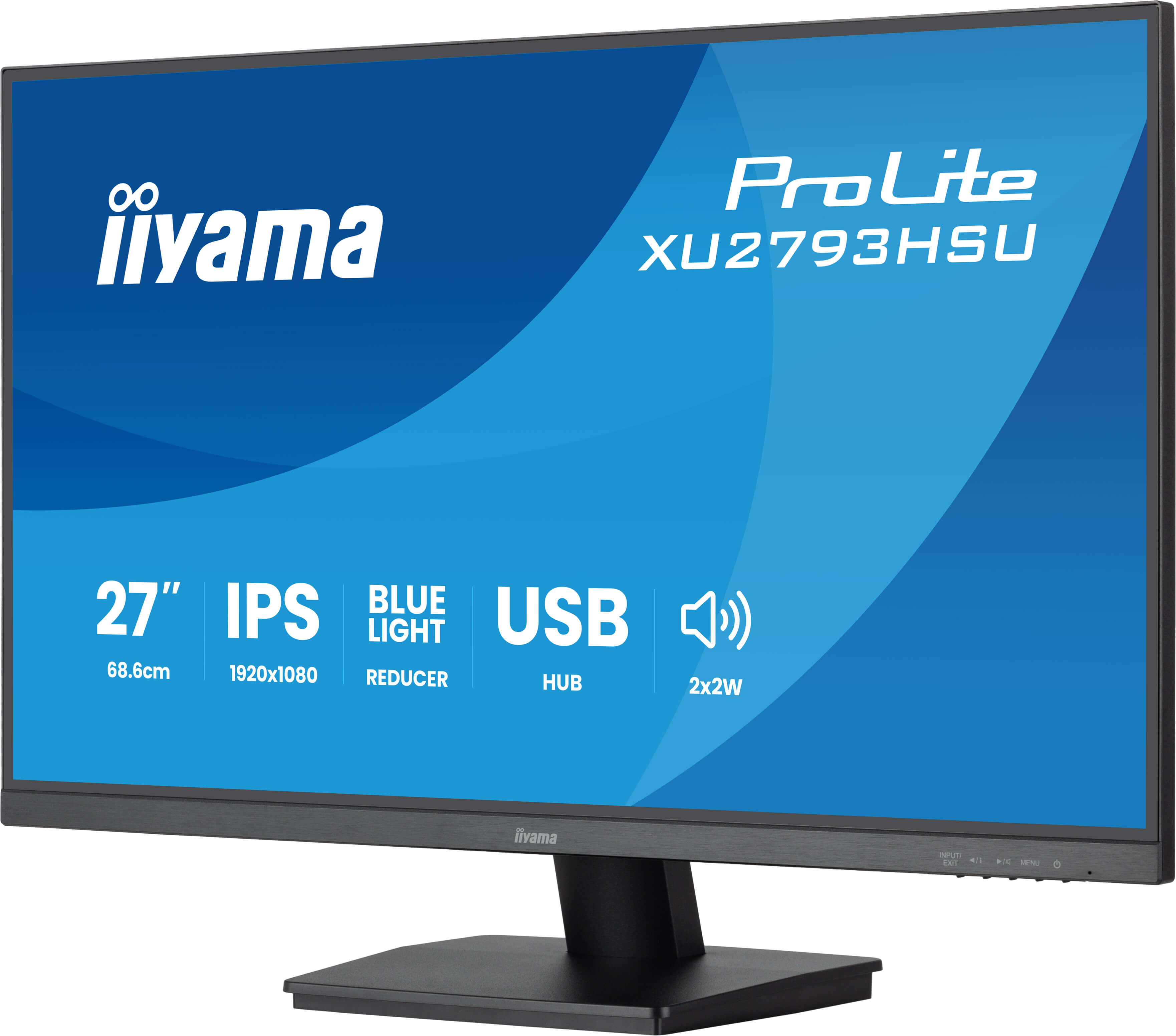 27" iiyama XU2793HSU-B7 - IPS, FHD, HDMI, DP 