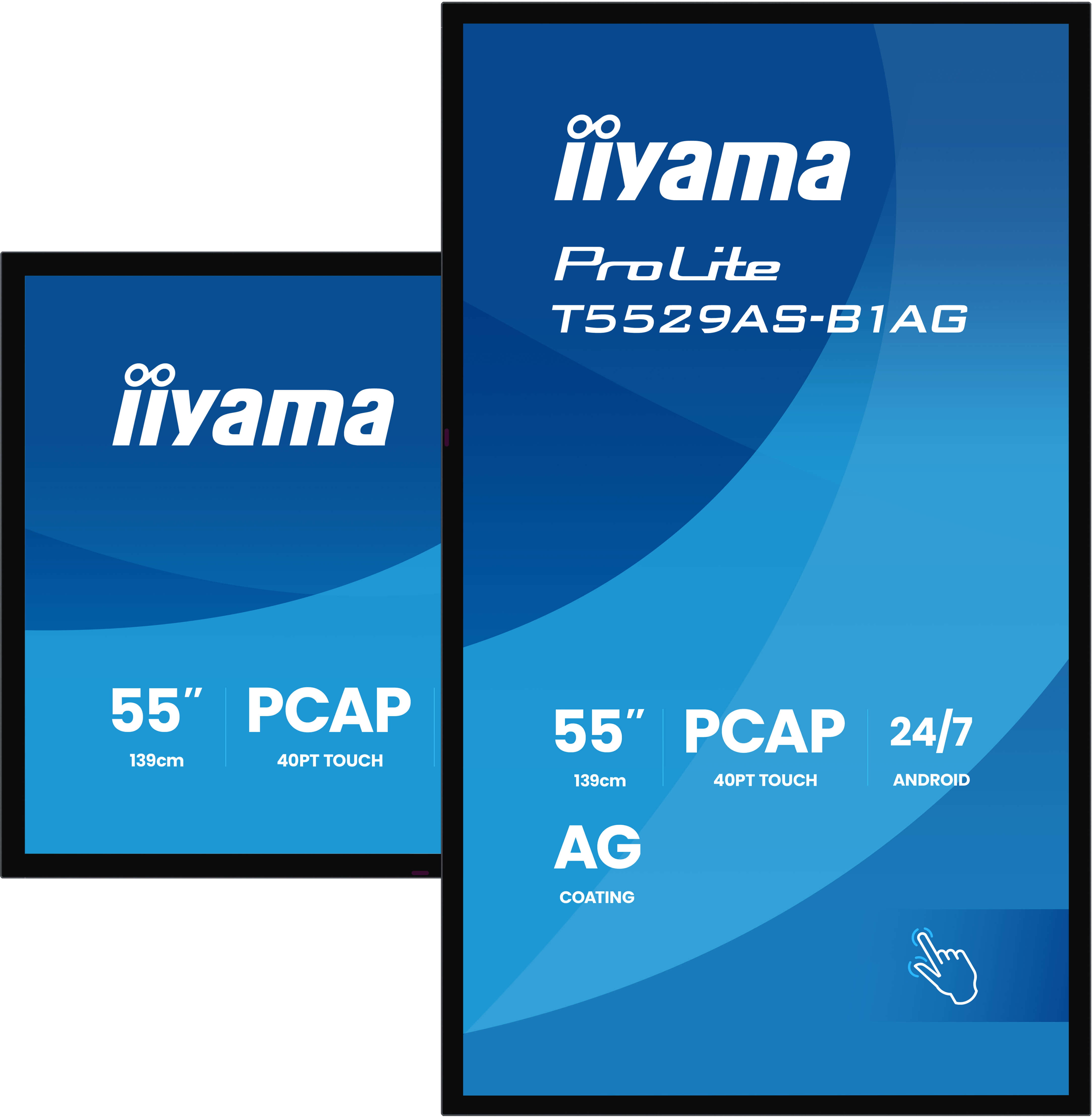 55" iiyama T5529AS-B1AG: IPS, 4K UHD, Android, 24 7 