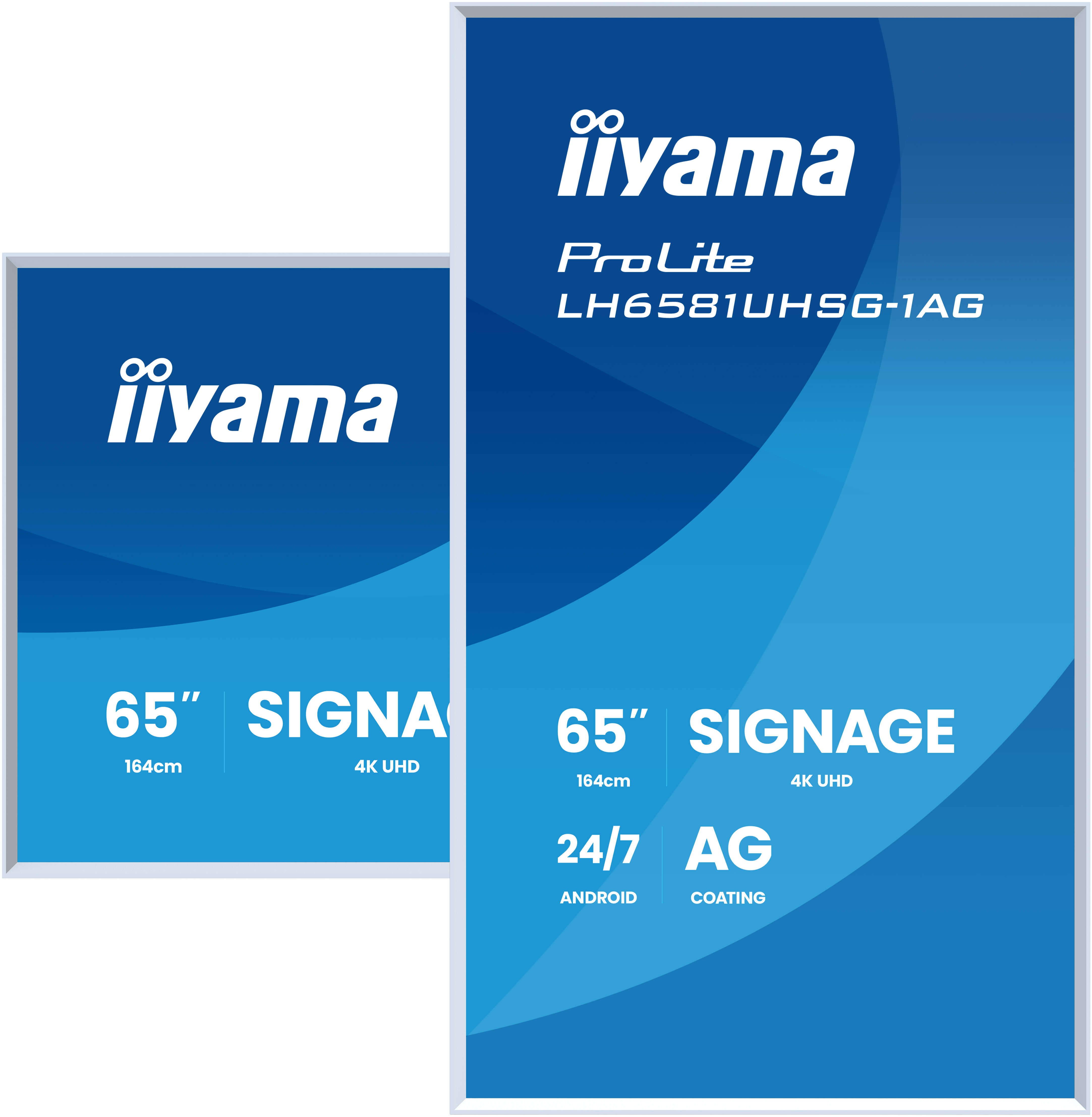 65" iiyama LH6581UHSG-1AG:VA, 4K UHD, frame 
