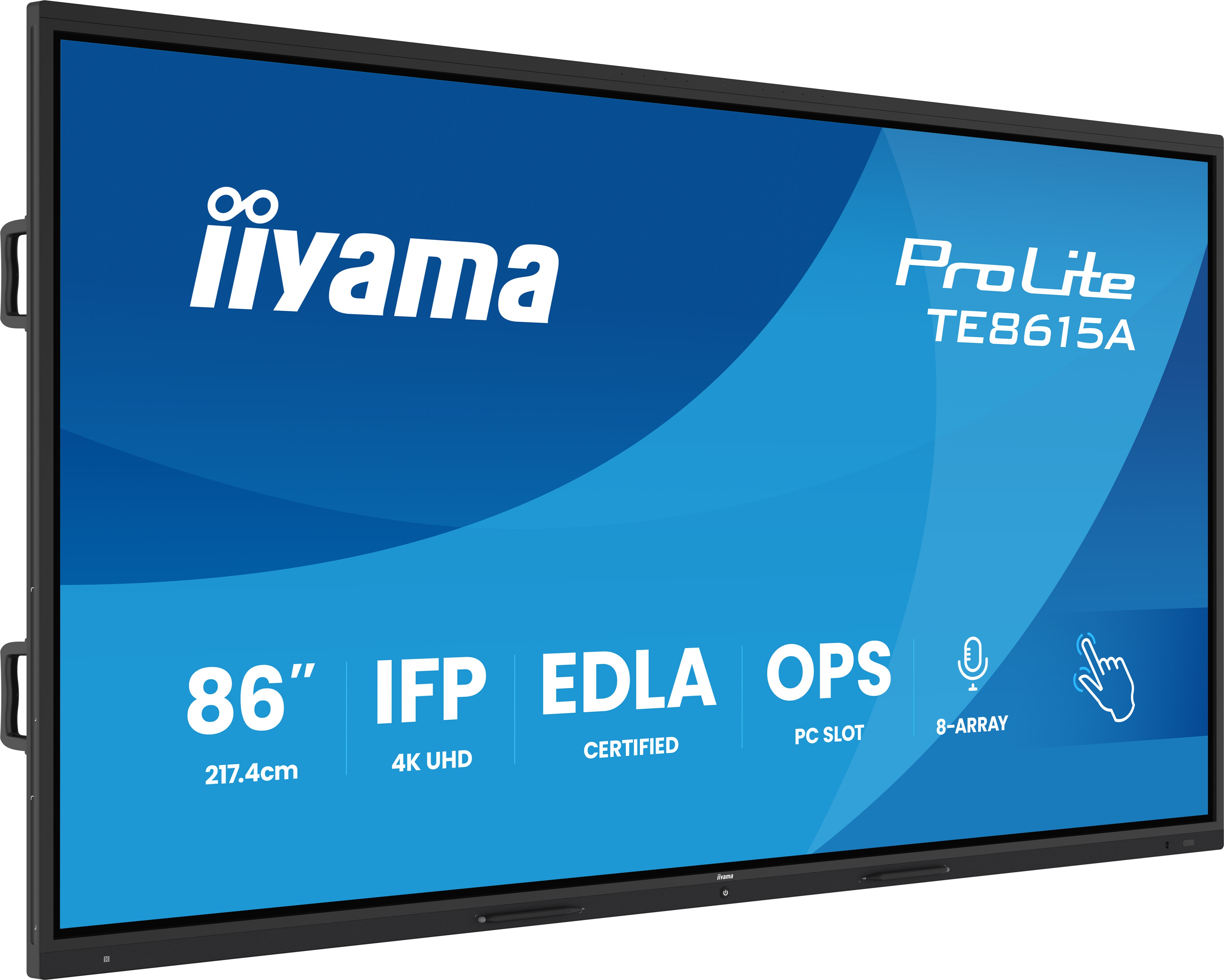 86" iiyama TE8615A-B1AG: IPS, 4K, EDLÁ, NFC 