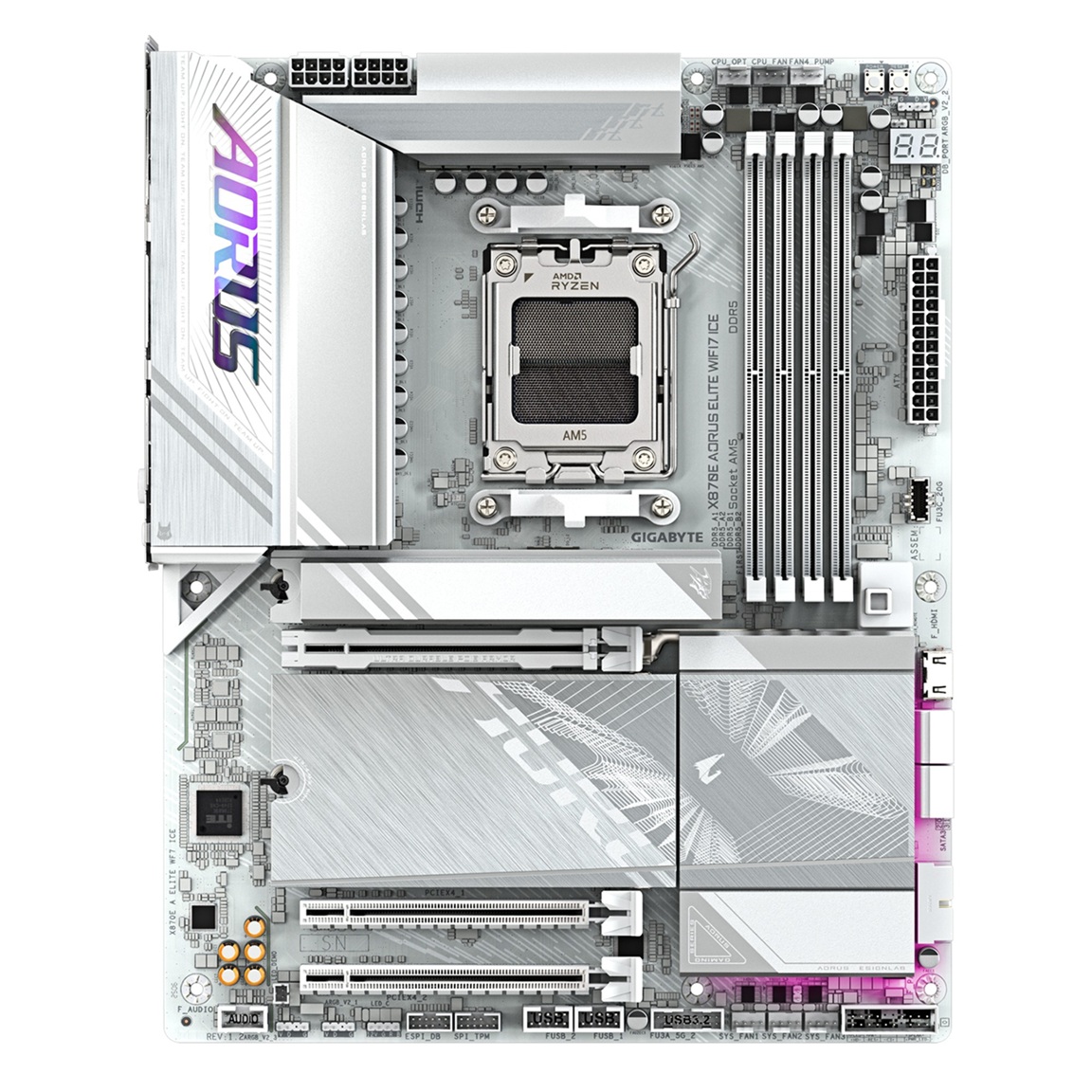 GIGABYTE X870 AORUS ELITE WIFI7 ICE/ AM5/ ATX 