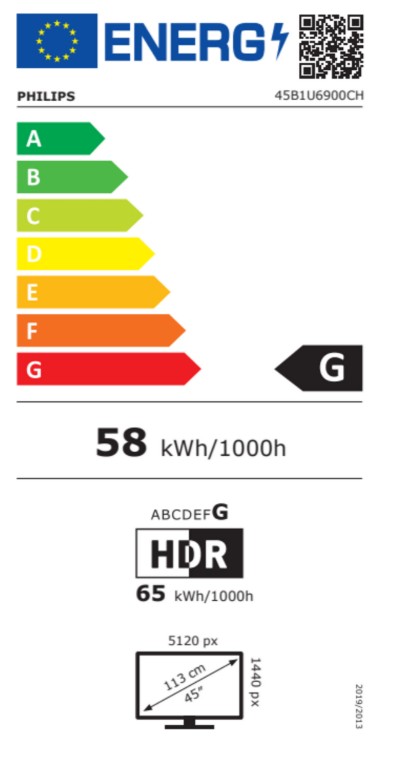 Philips/ 45B1U6900CH/ 44, 5"/ VA/ 5120x1440/ 75Hz/ 4ms/ Black/ 3R 