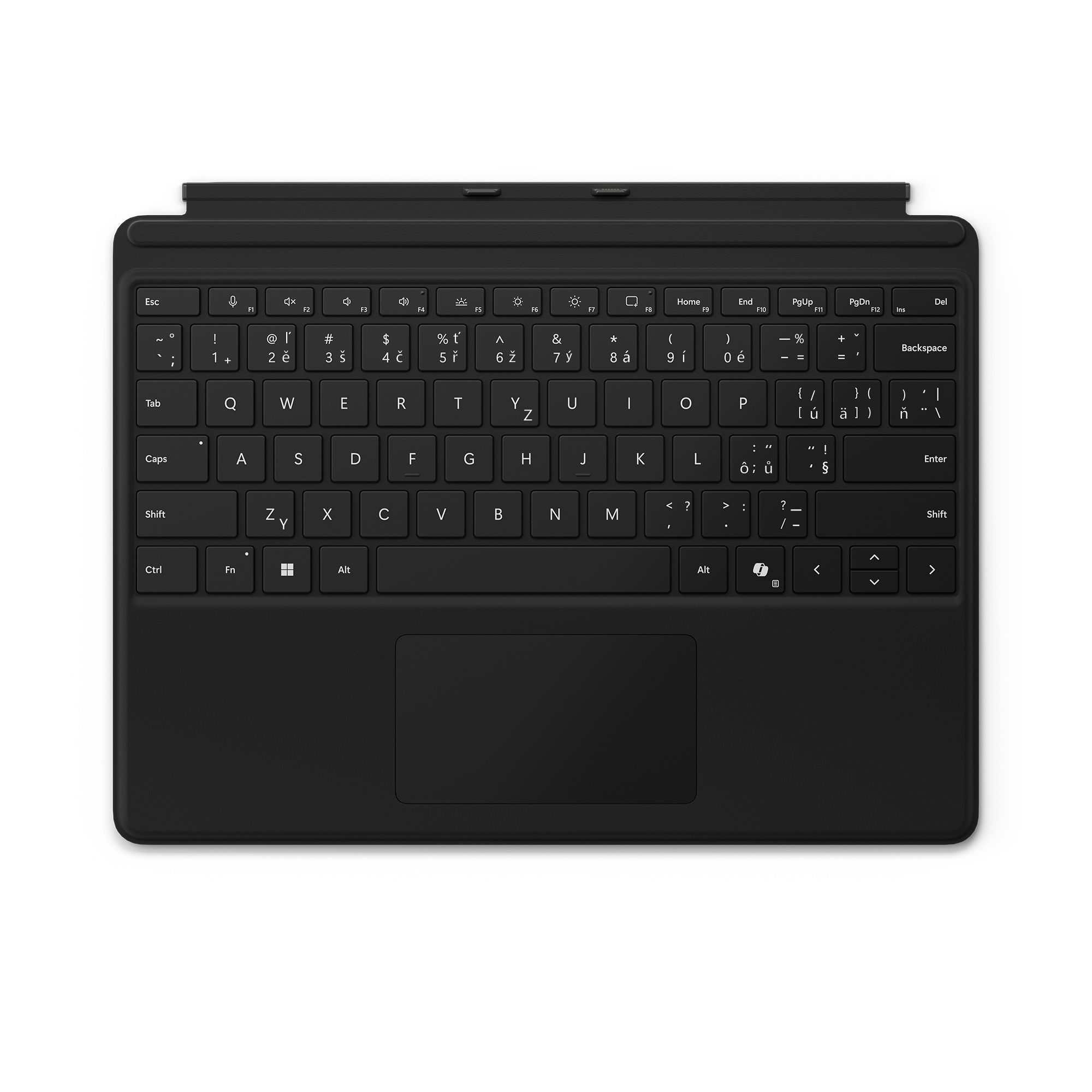 Microsoft Surface Pro Keyboard (Black), Commercial, cz&sk (potlač) 
