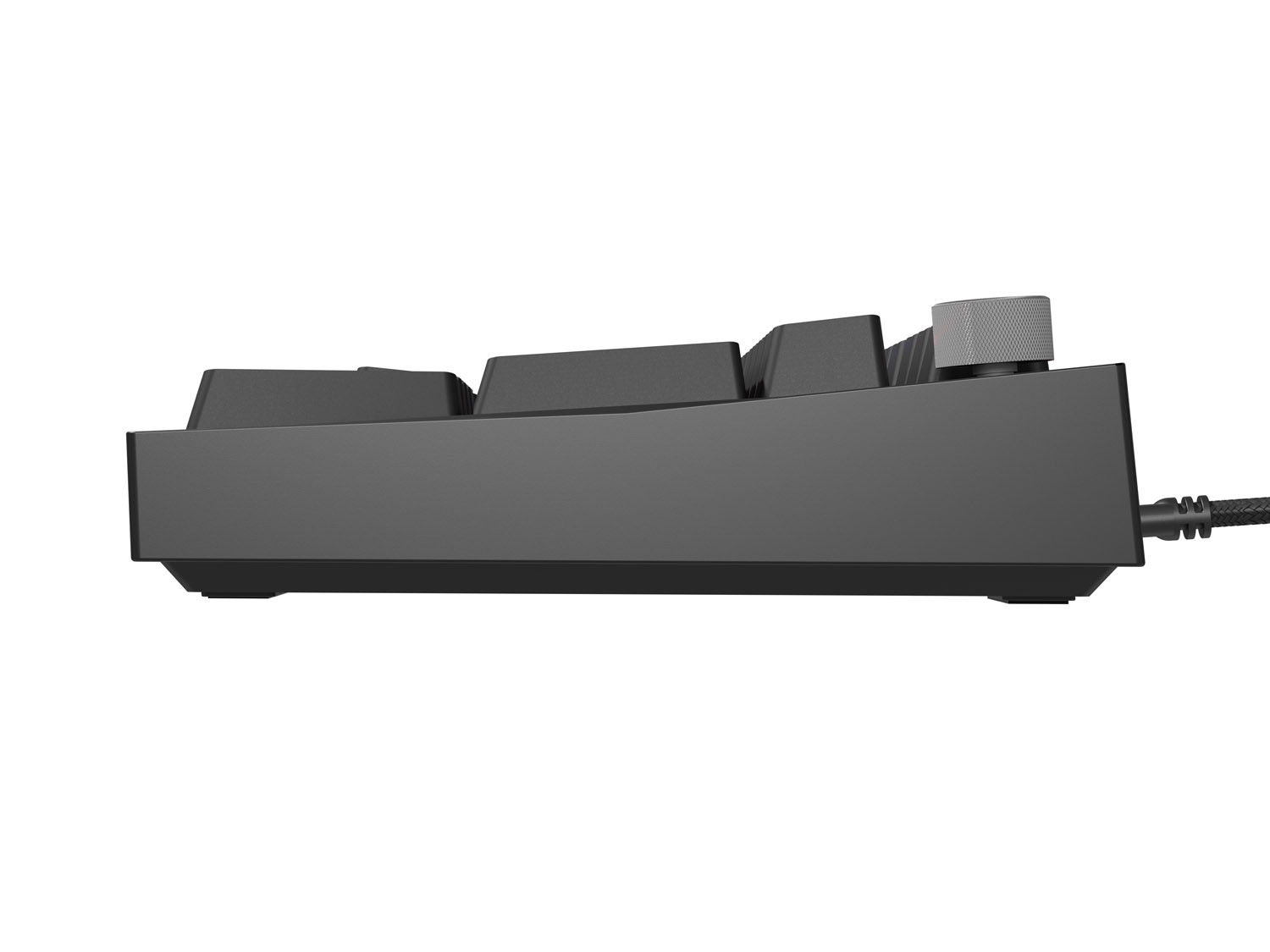 Herná mechanická klávesnica Genesis THOR 404/ RGB/ Gateron Yellow Pro/ Drôtové USB-A/ US layout/ Čierna 