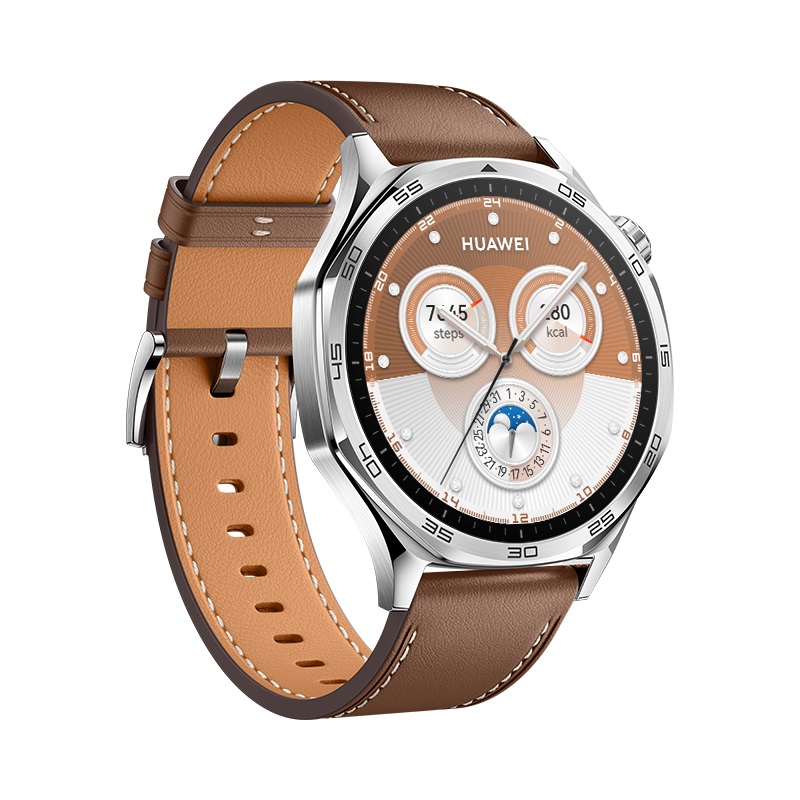 Huawei Watch GT 5/ 46mm/ Silver/ Elegant Band/ Brown 