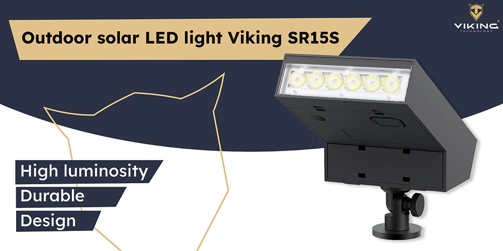 Vonkajšie solárne LED svetlo Viking SR15S 