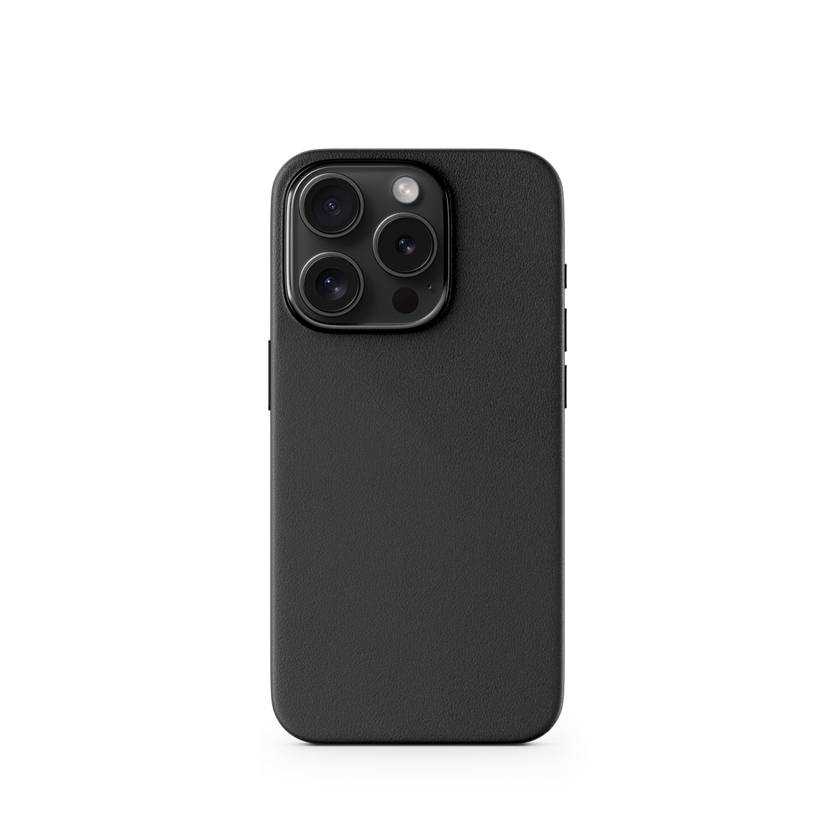 Epico Mag+ kožený kryt iPhone 15 Pro - čierna 