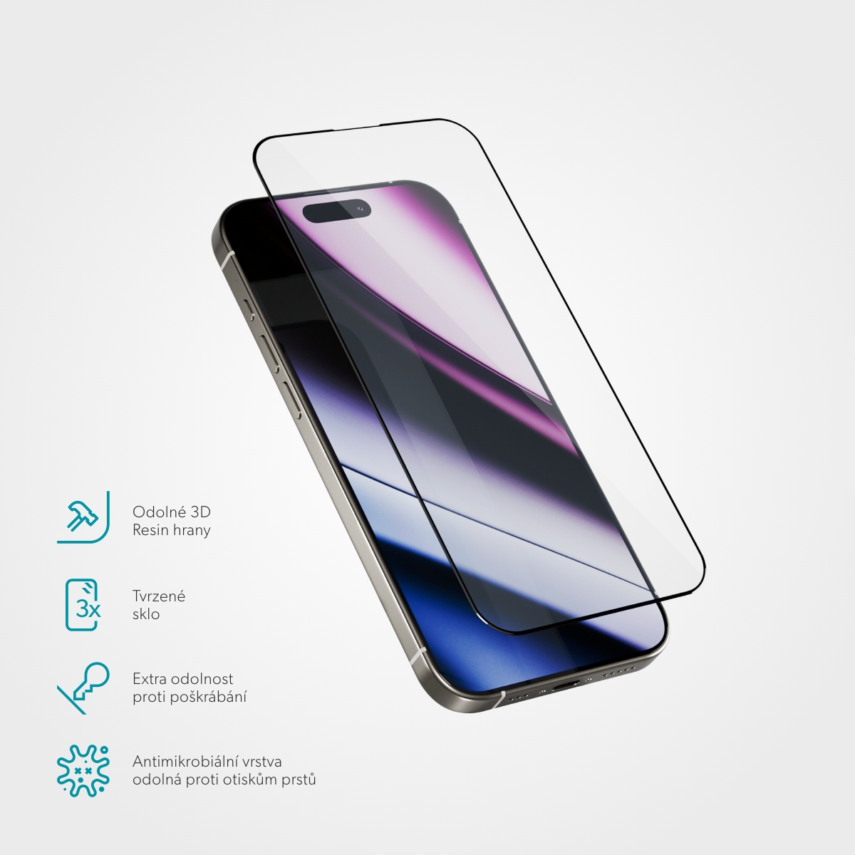 Epico ImpactBuffer Glass 3D for 13/ 13 Pro/ 14/ 16e 