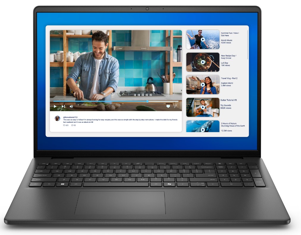 Dell 16/ DC16250/ 5-120U/ 16"/ WUXGA/ 16GB/ 1TB/ Iris Xe/ W11P/ Black/ 3R NBD 