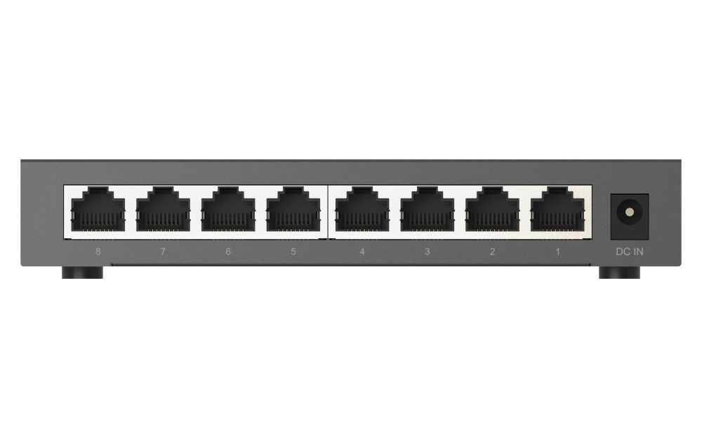 QNAP switch QSW-1108-8T-R2 (8x 2, 5GbE port, pasívne chladenie, podpora 100M/ 1G/ 2, 5G) 