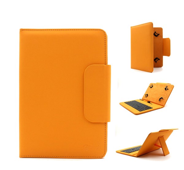 C-TECH puzdro univer.s klav. 7"-7, 85" oranžové 