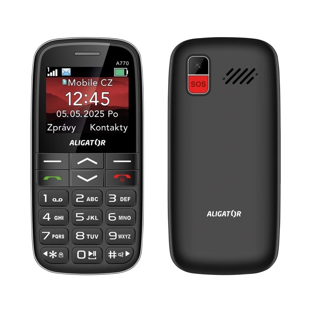ALIGATOR A770 Senior čierny + stol.nab. 