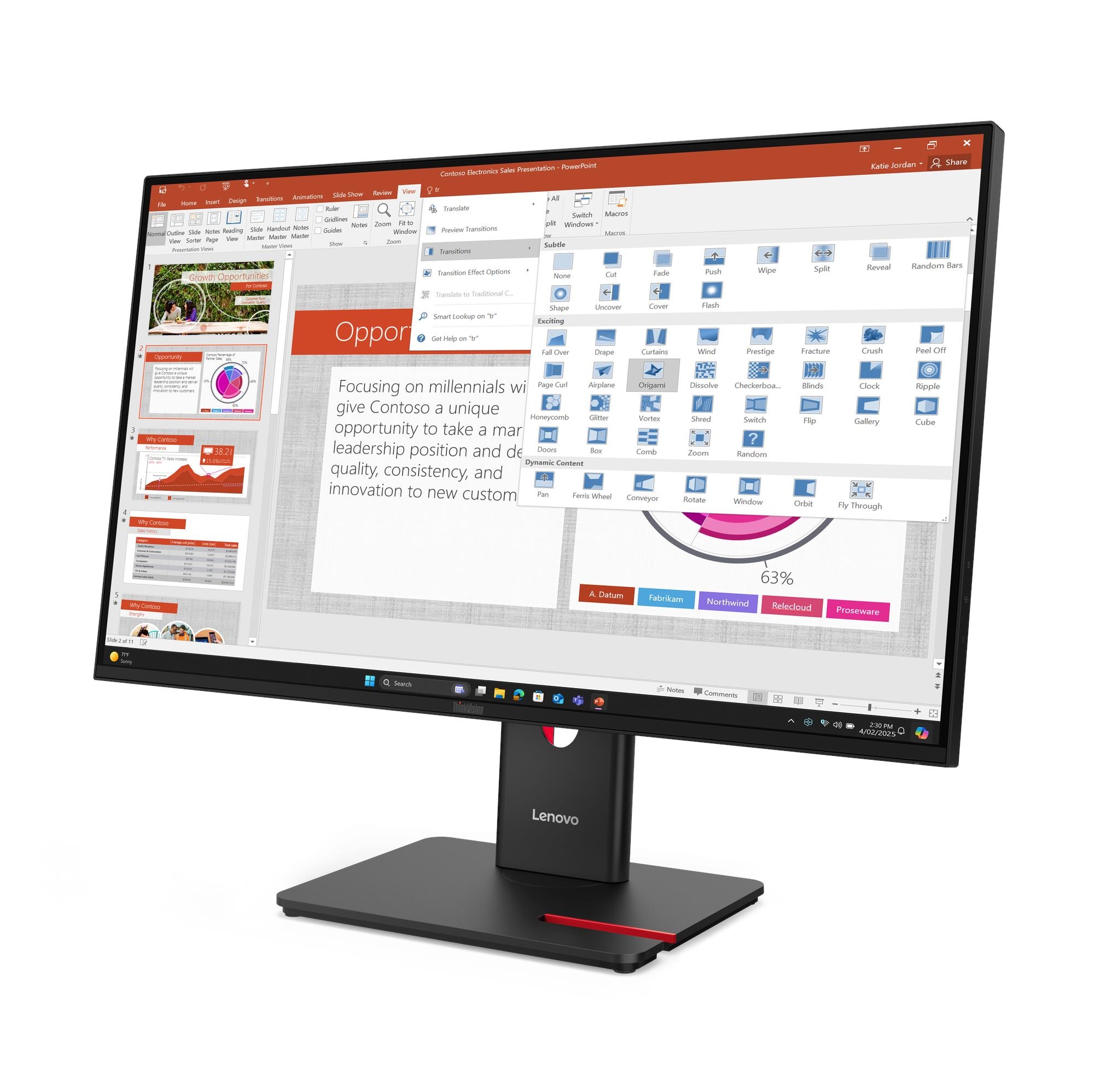 Lenovo T27i-40 27" IPS/ 16:9/ 1920x1080/ 1500:1/ 300/ 4m 