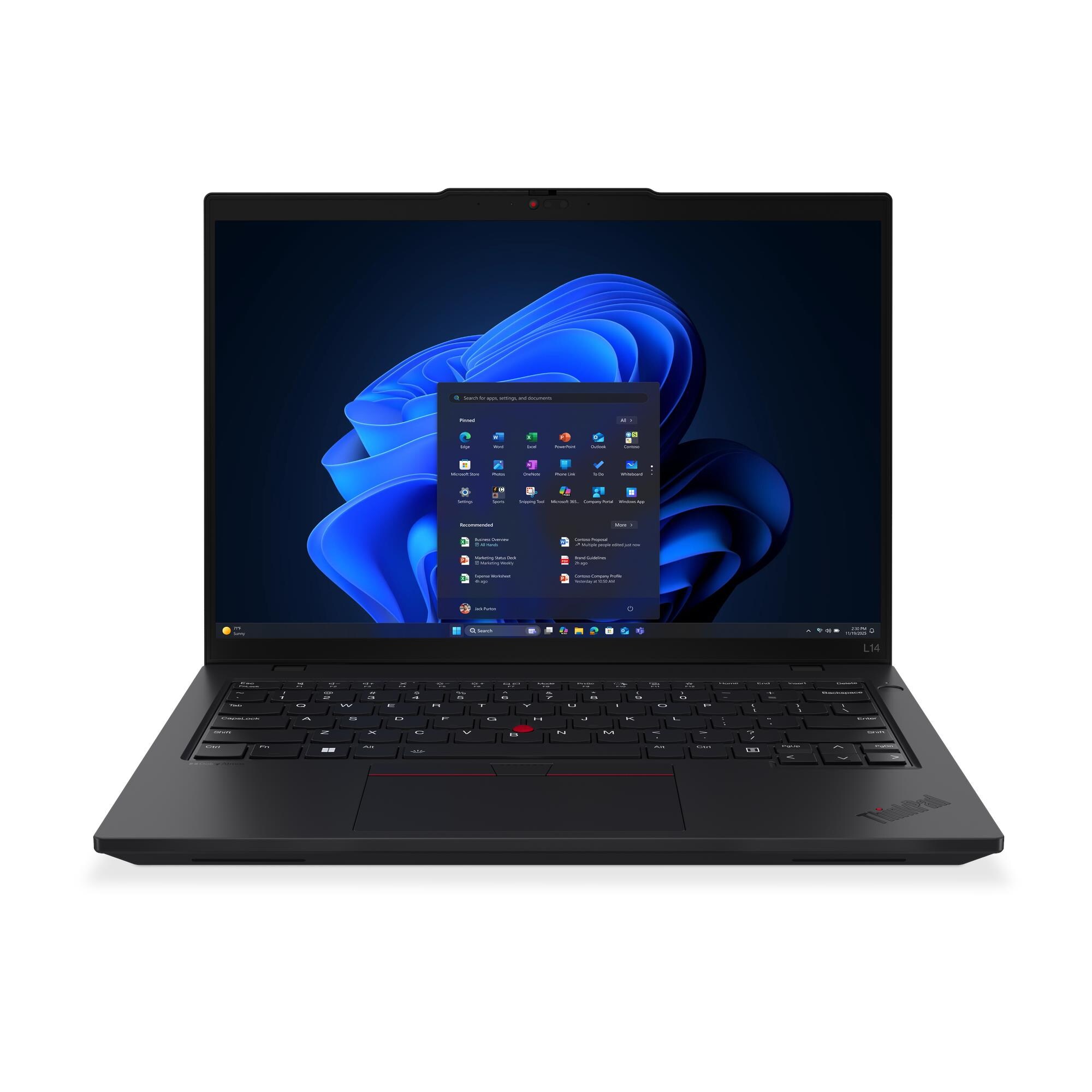 Lenovo ThinkPad L/ L14 Gen 6 (Intel)/ U5-225U/ 14"/ WUXGA/ 16GB/ 512GB/ 4C-iGPU/ W11P/ Black/ 3R 