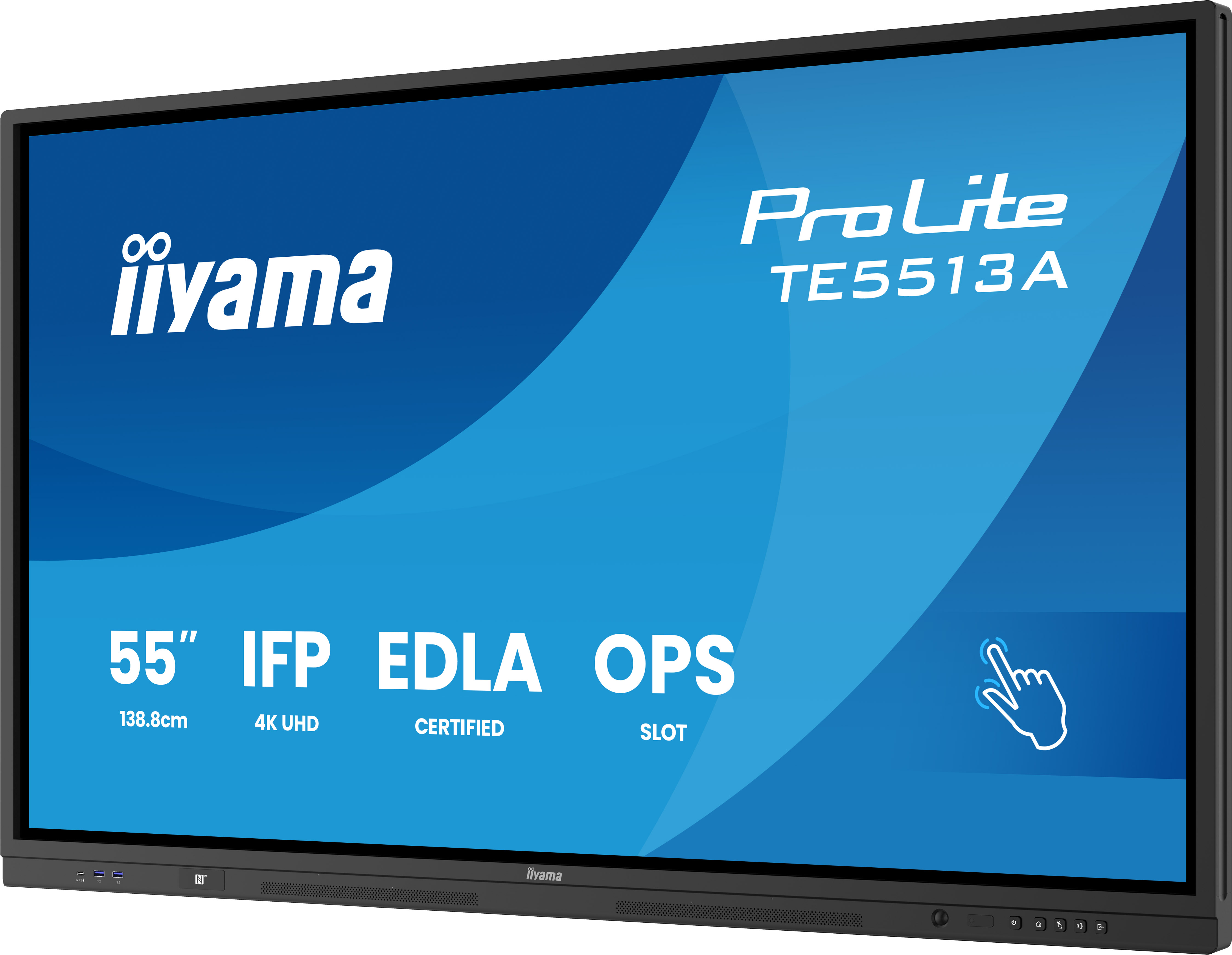 55" iiyama TE5513A-B1AG: IPS, 4K, 40P, EDLÁ 
