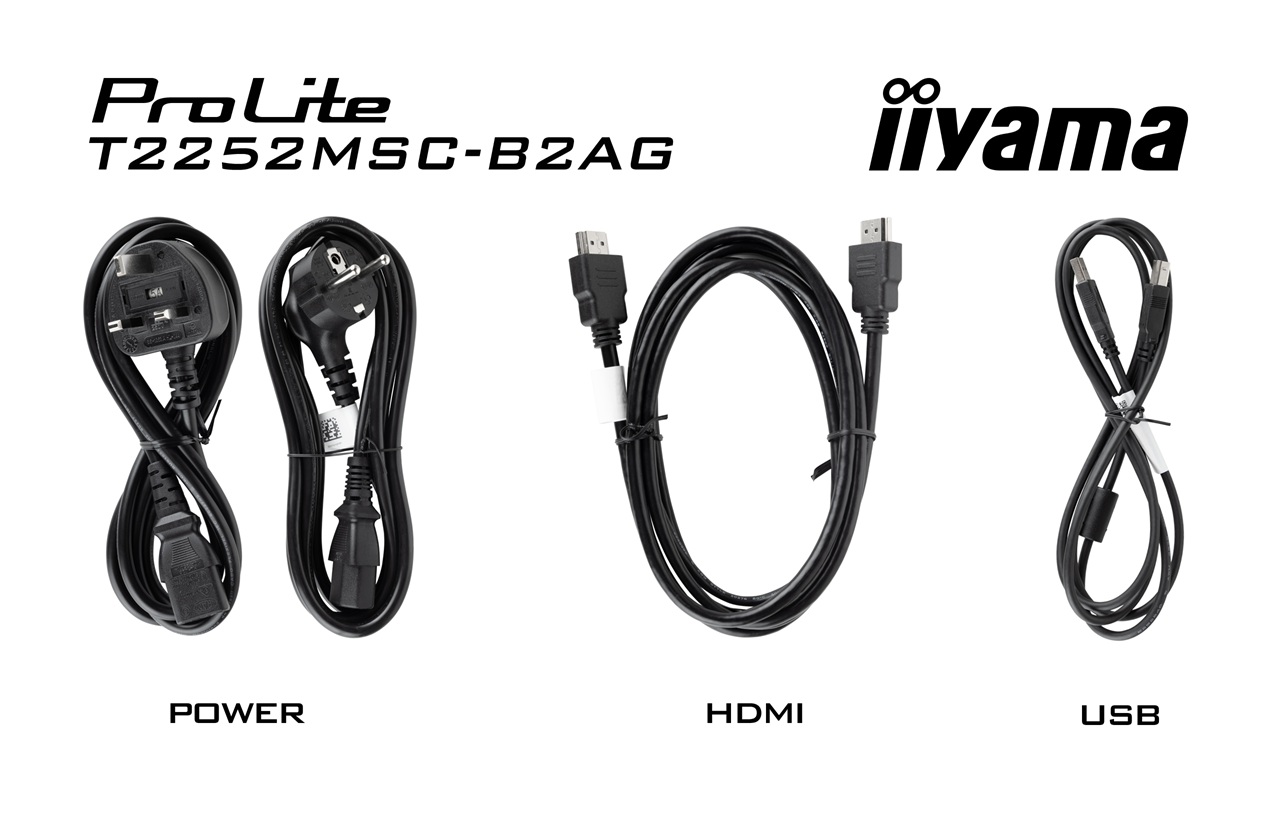 22" LCD iiyama T2252MSC-B2AG-IPS, FHD, 10P,  