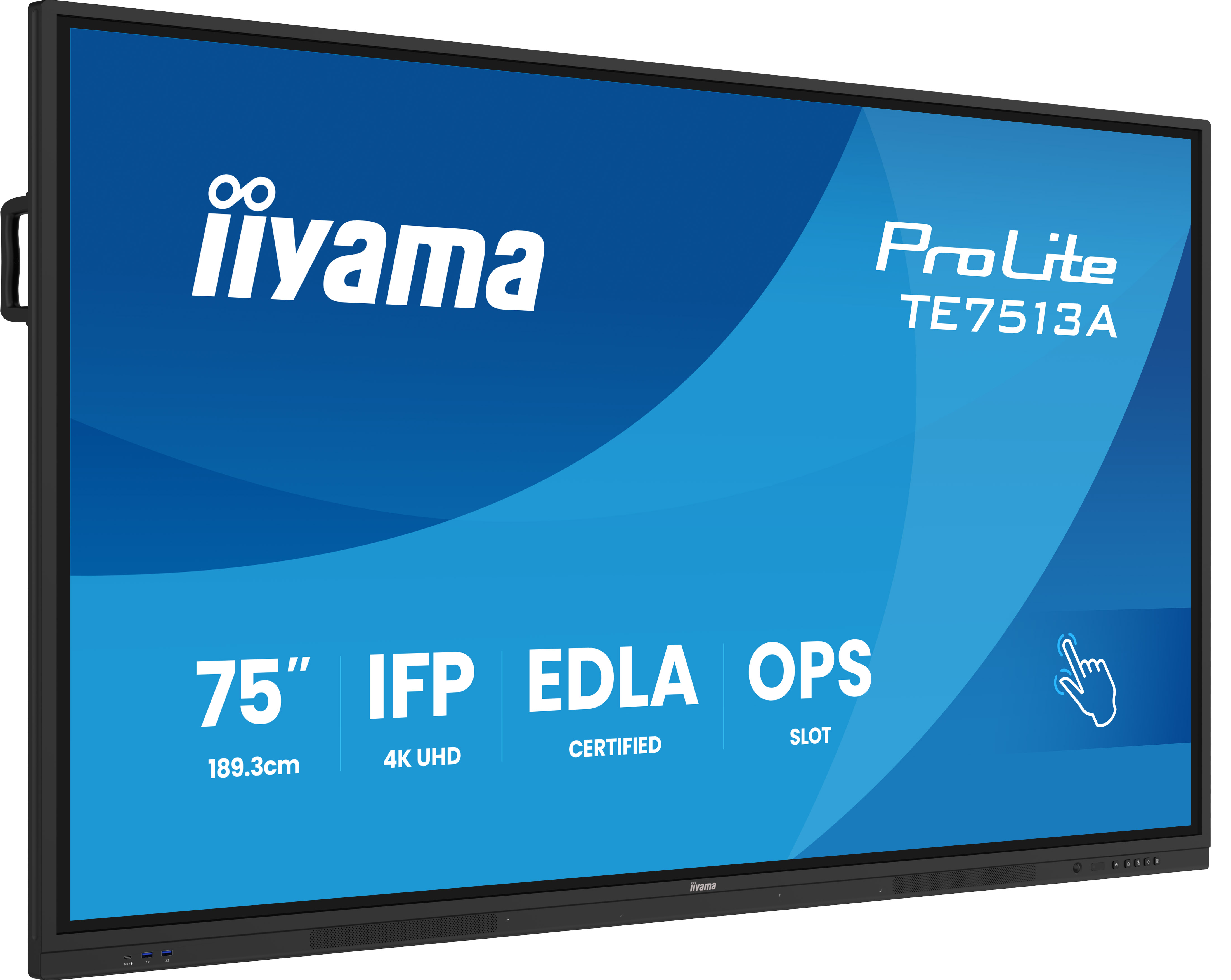 75" iiyama TE7513A-B1AG: IPS, 4K, 40P, EDLÁ 