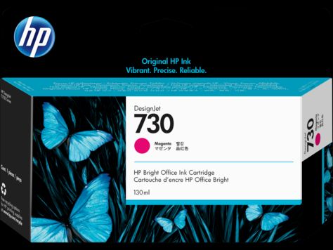 HP 730 130-ml Magenta DesignJet Ink Cartridge