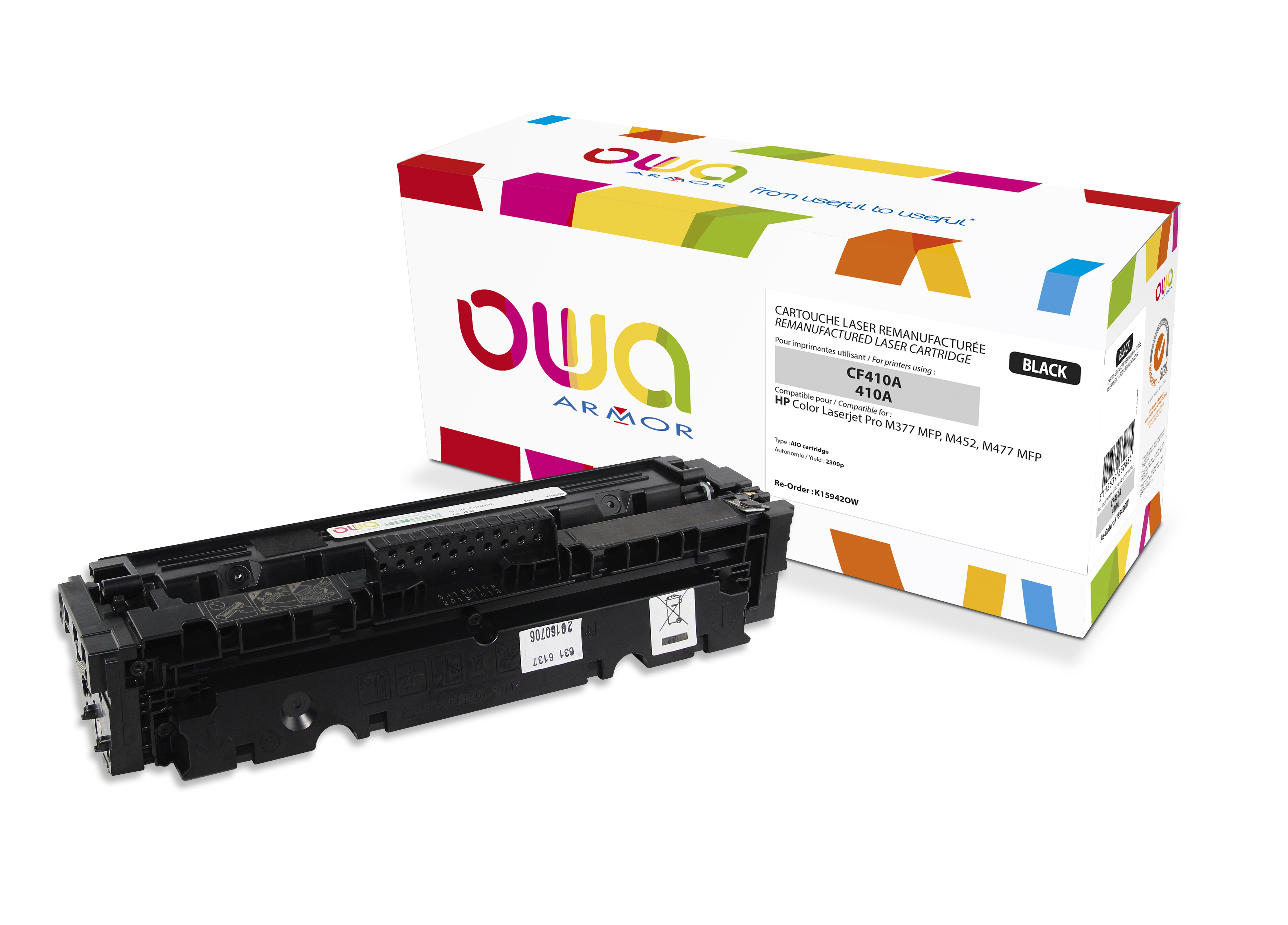 OWA Armor toner kompatibilný s HP CF410A, 2300st, čierna/ black