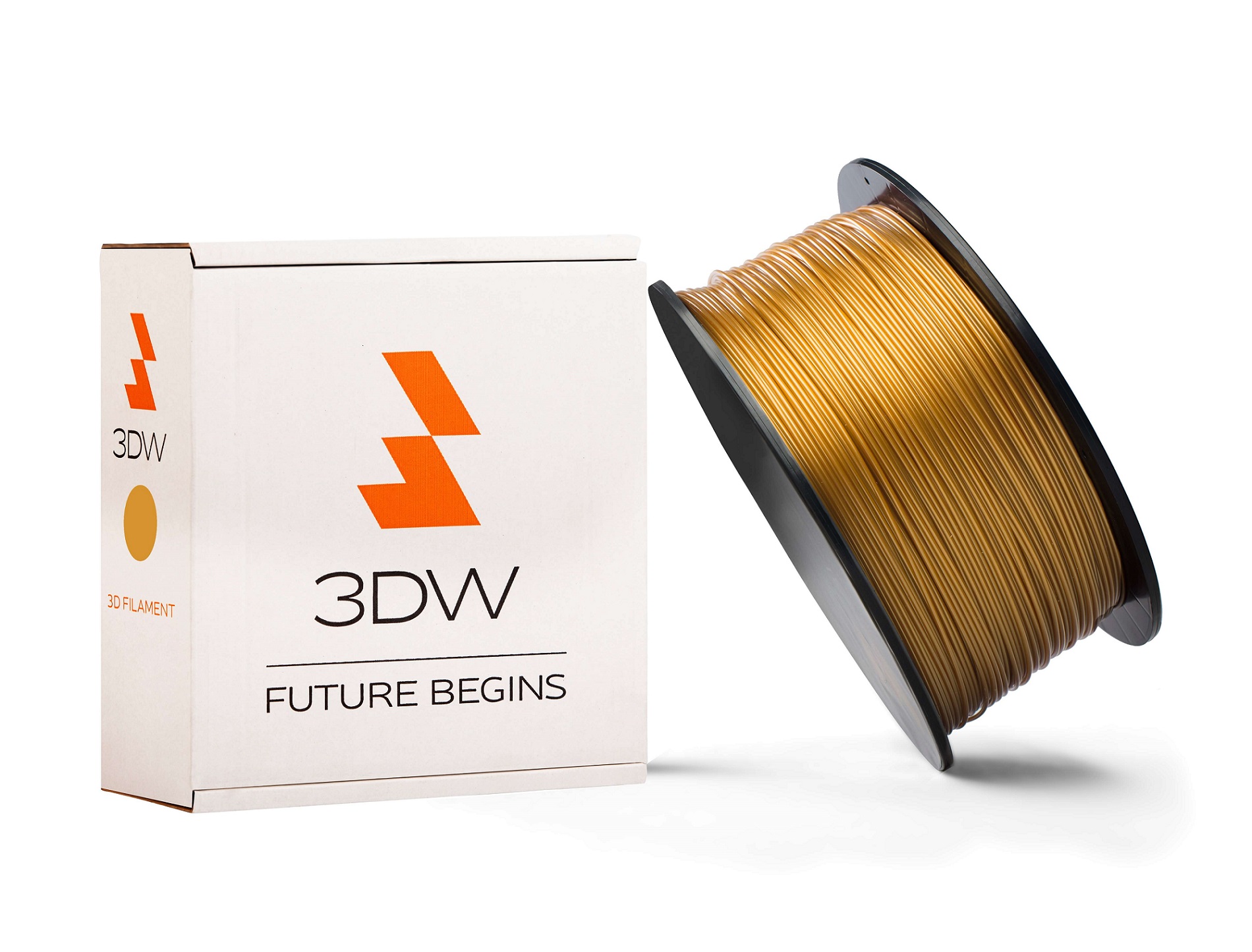 3DW - ABS filament 1, 75mm zlatá, 1kg, tlač 200-230°C