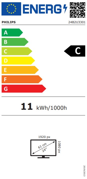 24" LED Philips 24B2U3301 