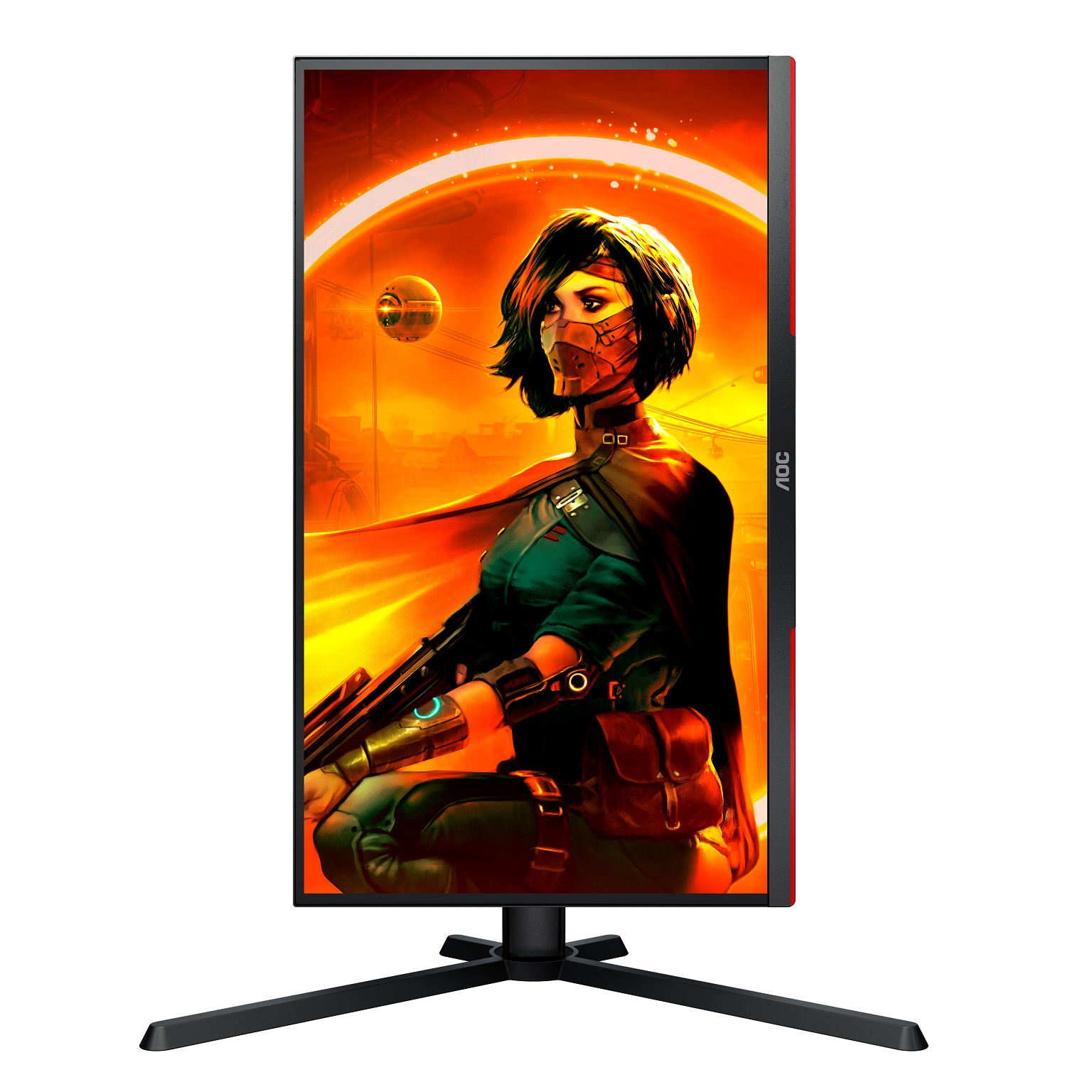 AOC/ 25G3ZM-BK/ 24, 5"/ VA/ FHD/ 240Hz/ 0, 5ms/ Blck-Red/ 3R 