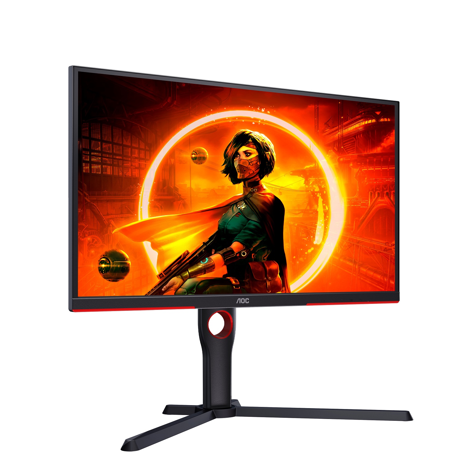 AOC/ 25G3ZM-BK/ 24, 5"/ VA/ FHD/ 240Hz/ 0, 5ms/ Blck-Red/ 3R 