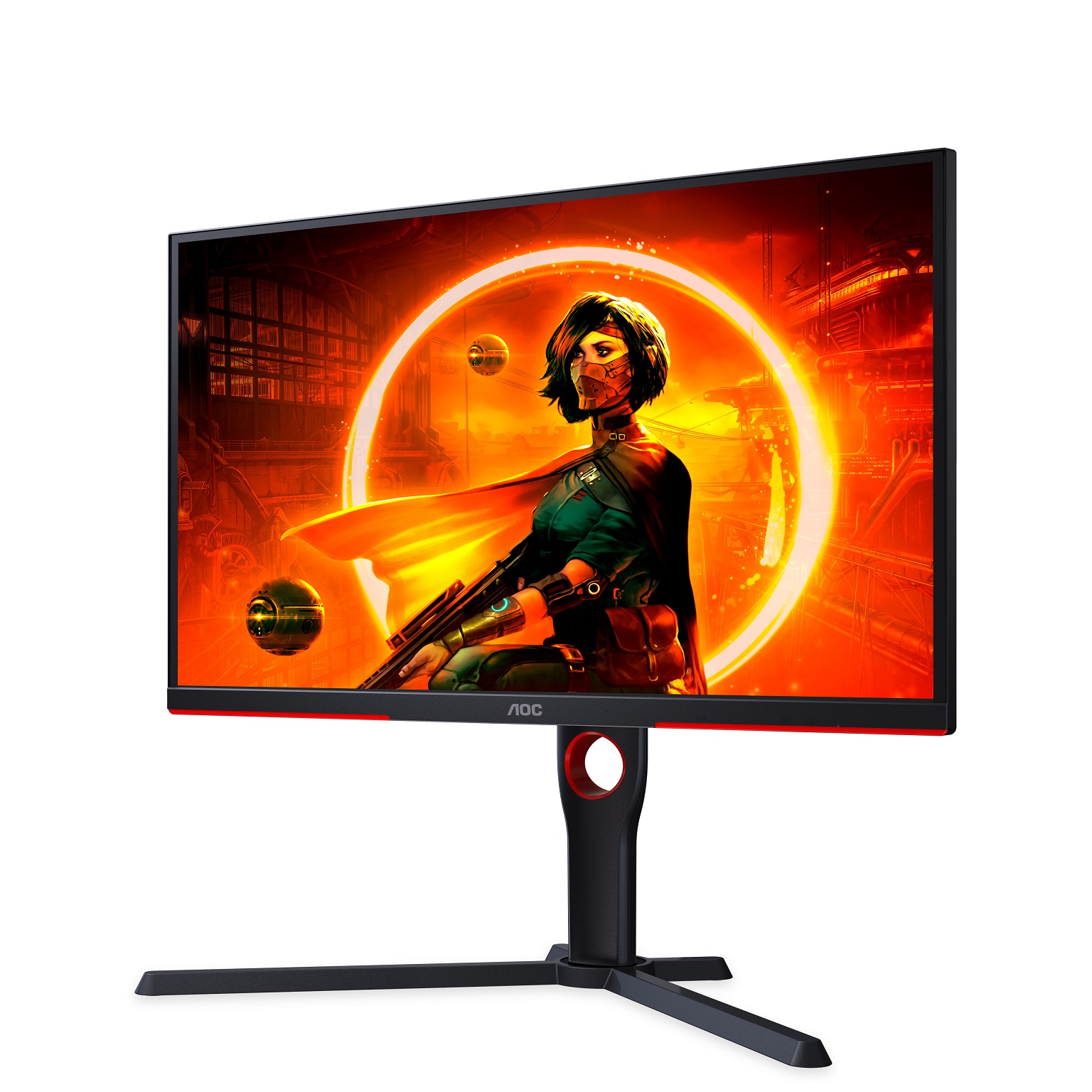 AOC/ 25G3ZM-BK/ 24, 5"/ VA/ FHD/ 240Hz/ 0, 5ms/ Blck-Red/ 3R 