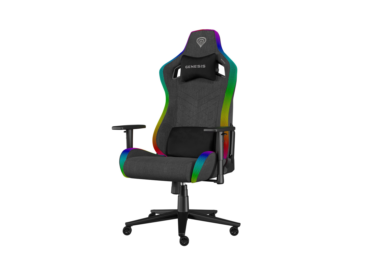 Herné kreslo Genesis TRIT 660, RGB, Šedé 