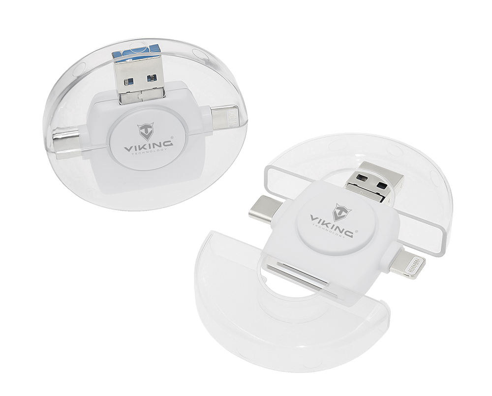 VIKING ČÍTAČKA PAMÄŤOVÝCH KARIET V4 USB3.0 4V1 čierna 