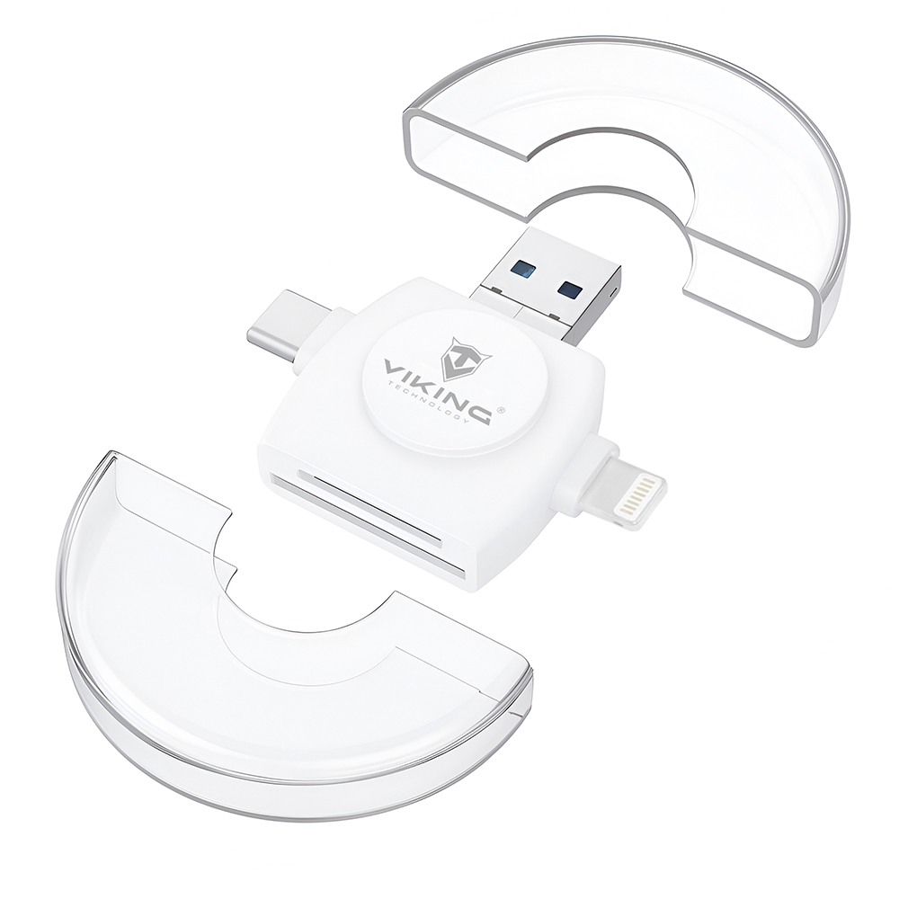 VIKING ČÍTAČKA PAMÄŤOVÝCH KARIET V4 USB3.0 4V1 čierna 