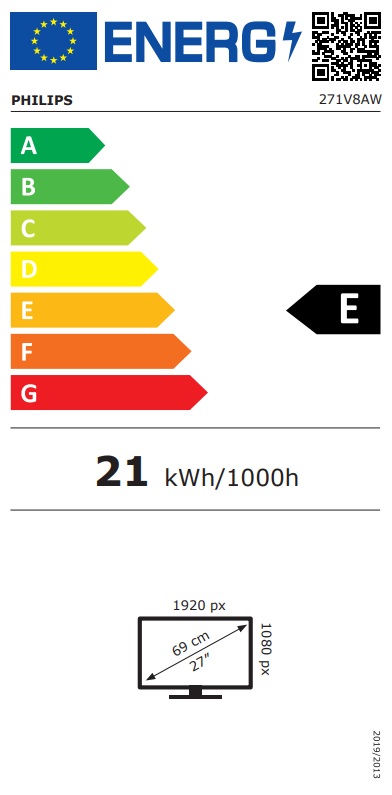 Philips/ 271V8AW/ 00/ 27"/ IPS/ FHD/ 75Hz/ 4ms/ White/ 3R 