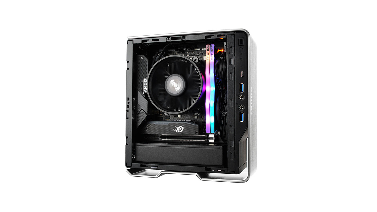 Skriňa In-Win Chopin MAX Silver, miniITX +200W GOLD 