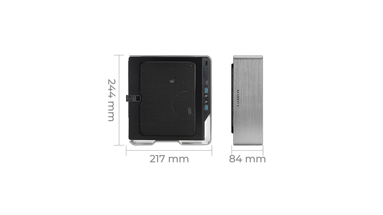 Skriňa In-Win Chopin MAX Silver, miniITX +200W GOLD 