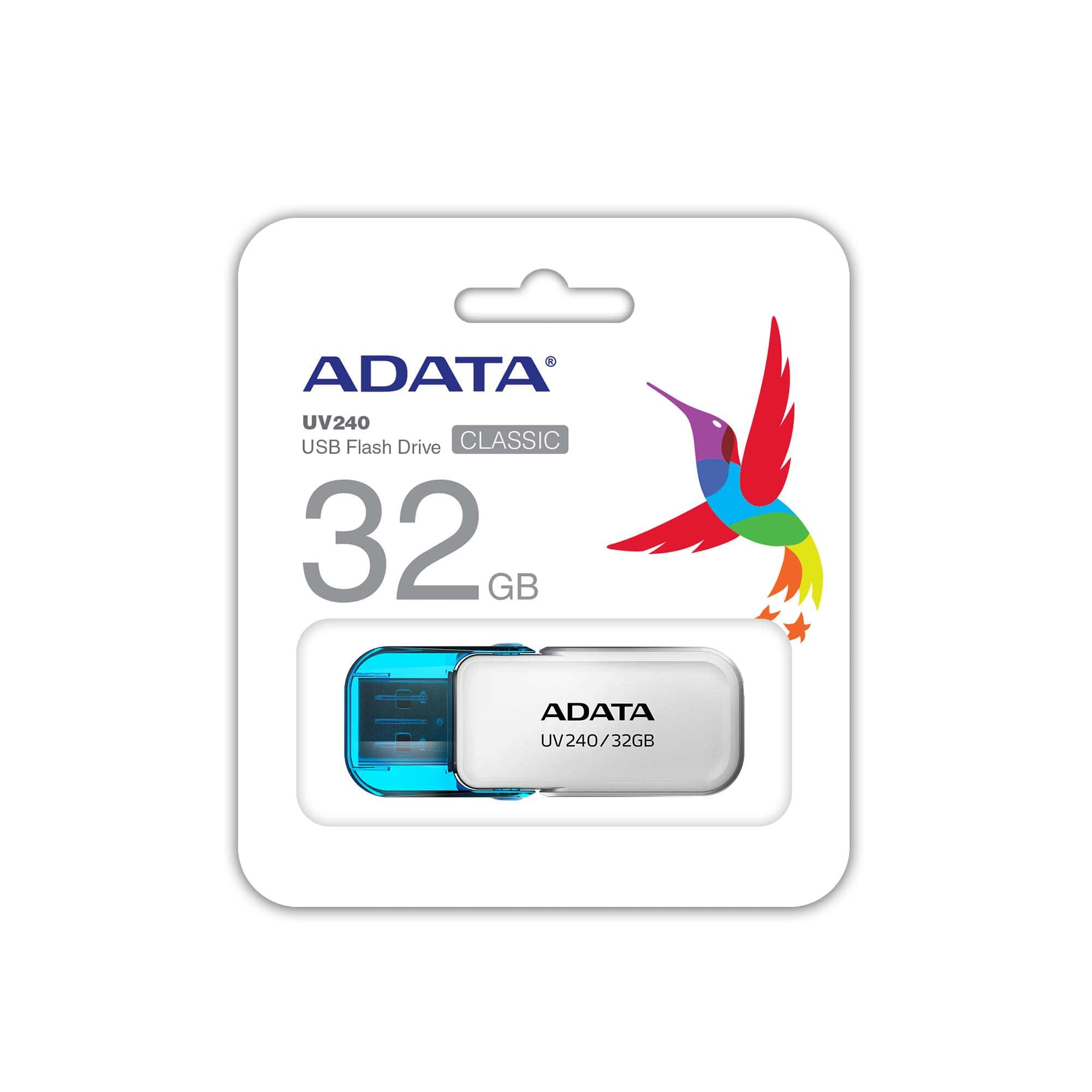 ADATA UV240/ 32GB/ USB 2.0/ USB-A/ Biela 