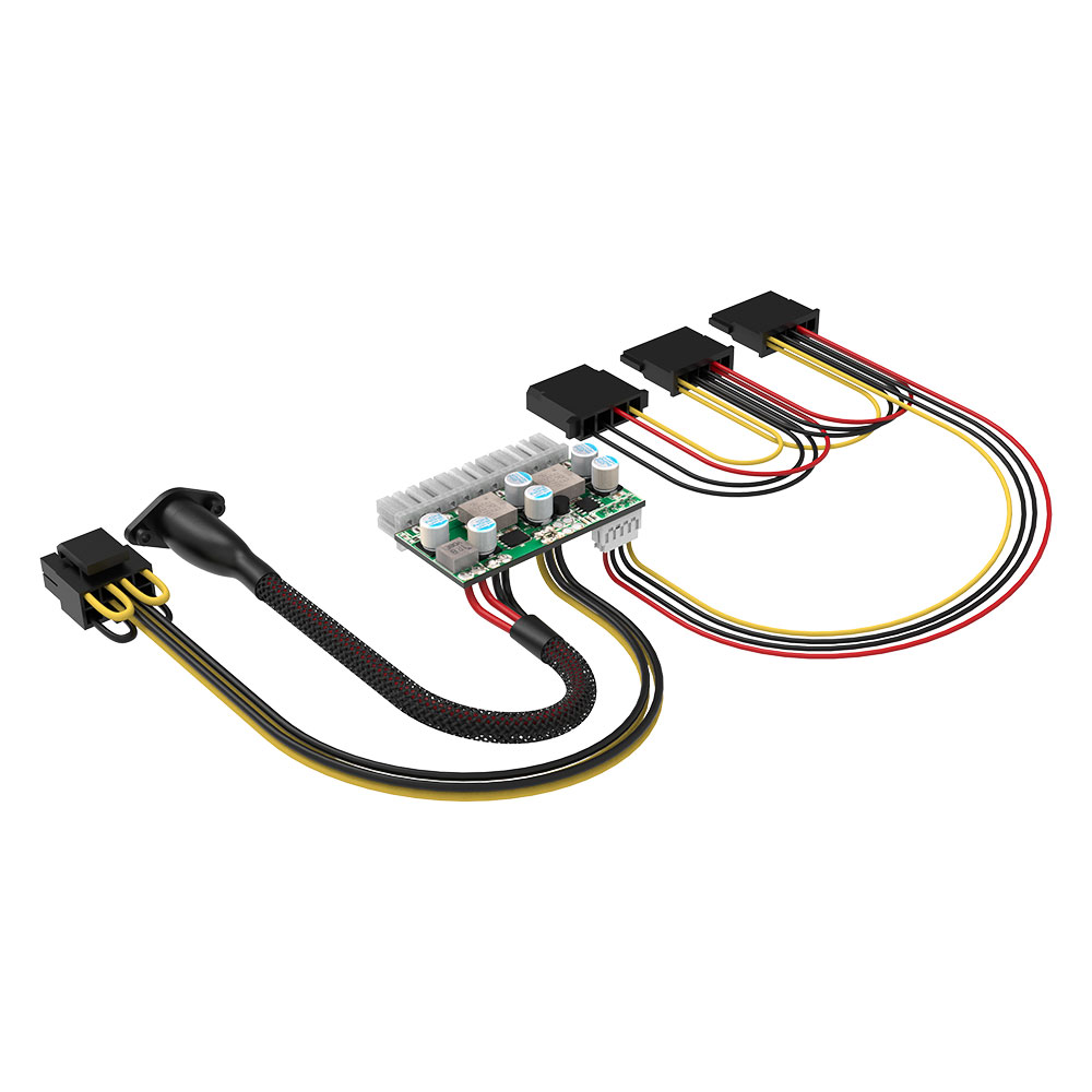 AKASA adaptér 200W DC pre DC ATX power 