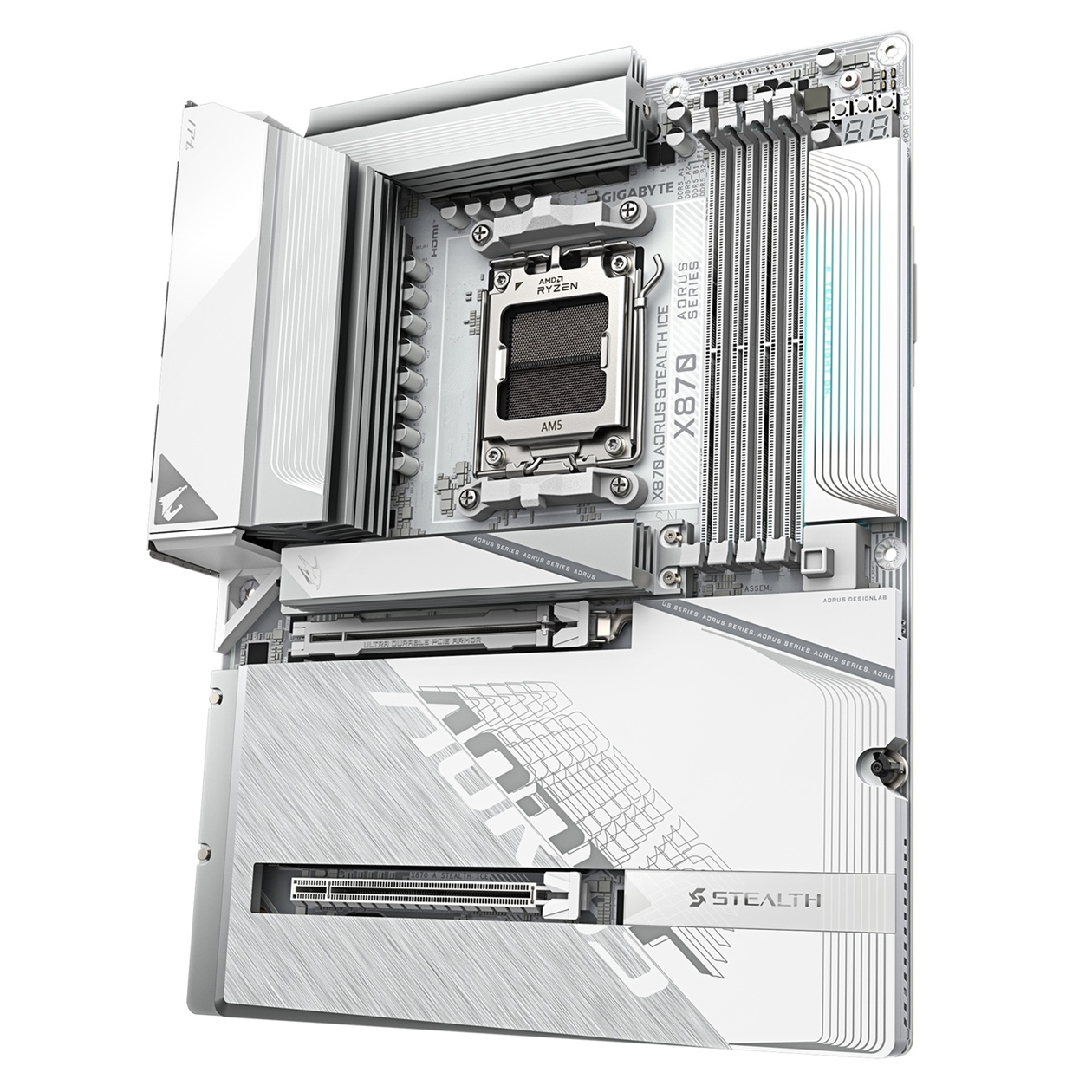 GIGABYTE X870 AORUS STEALTH ICE/ AM5/ ATX 